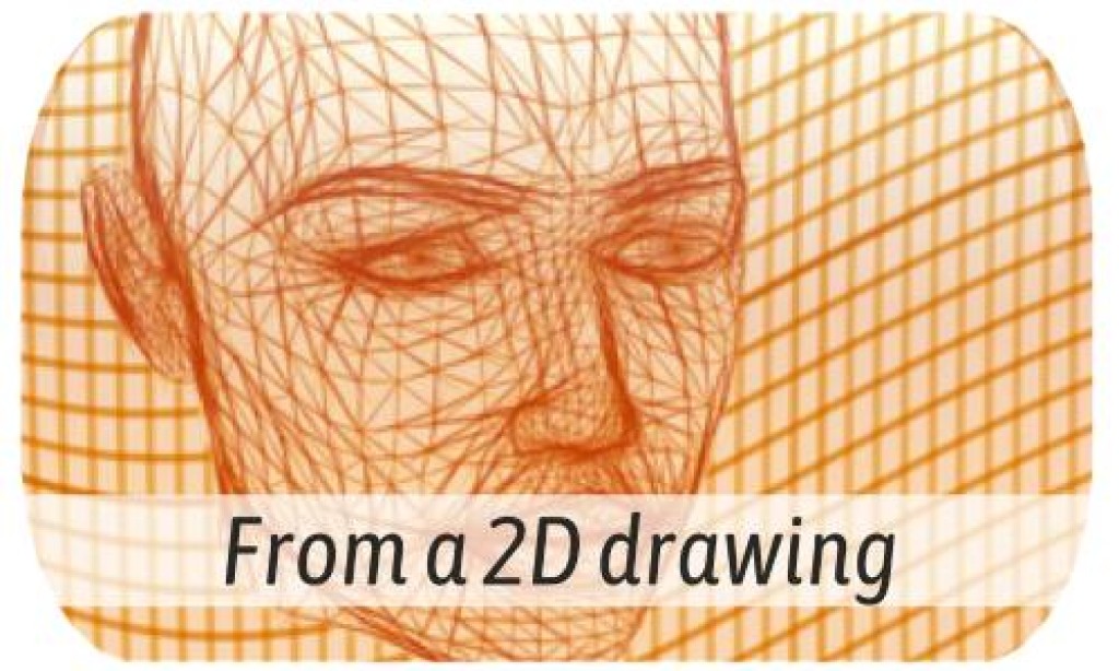 3D modeling from 2D drawing or image