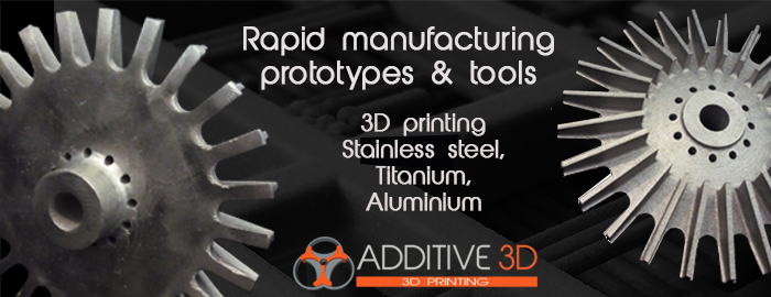 3D Printing for Industry by Powder Sintering Metal - Additive Manufacturing Materials Stainless Steel, Iconel, Aluminium, Titanium - Quick Metal Prototyping: Print a 3D Prototype or a Functional Part - Print My 3D File in stainless steel